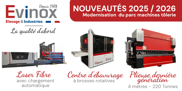 EVINOX INDUSTRIES découpe laser, pliage, chaudronnerie